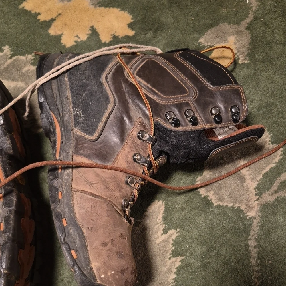 Danner Brown and Black Leather Hiking Boots